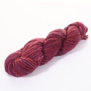 Hand Dyed Blue Face Leicester Wool Cool Water DK Yarn Plum Multi Colored 114 Yds